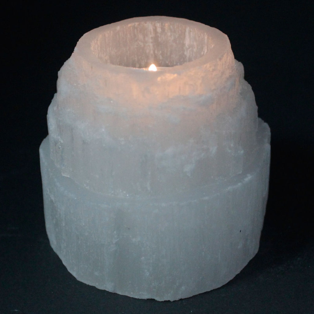 Candelabro Selenita alta montaña - 8 cm