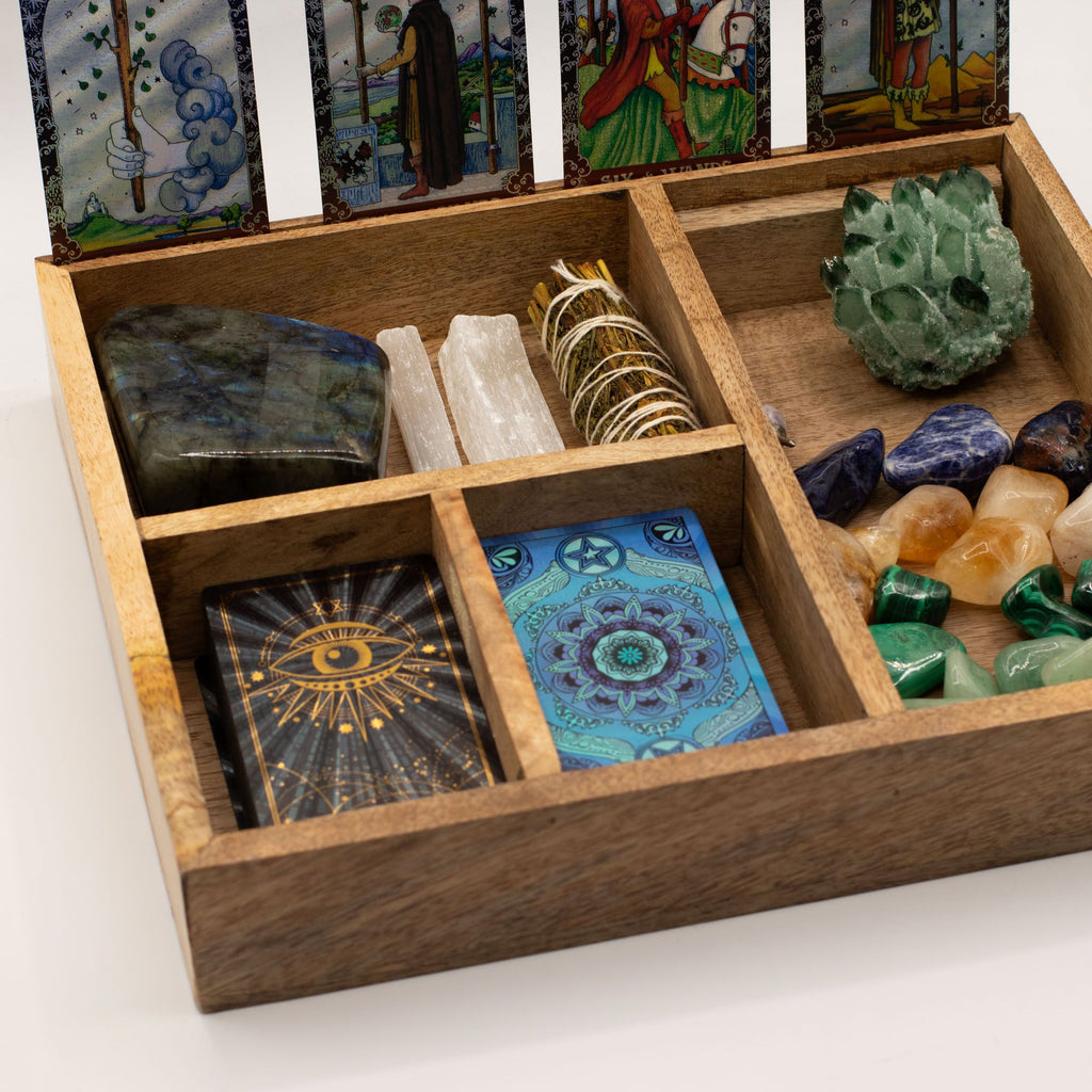 Caja de Tarot de Madera con Compartimentos ( 12 fabulosos modelos diferentes )