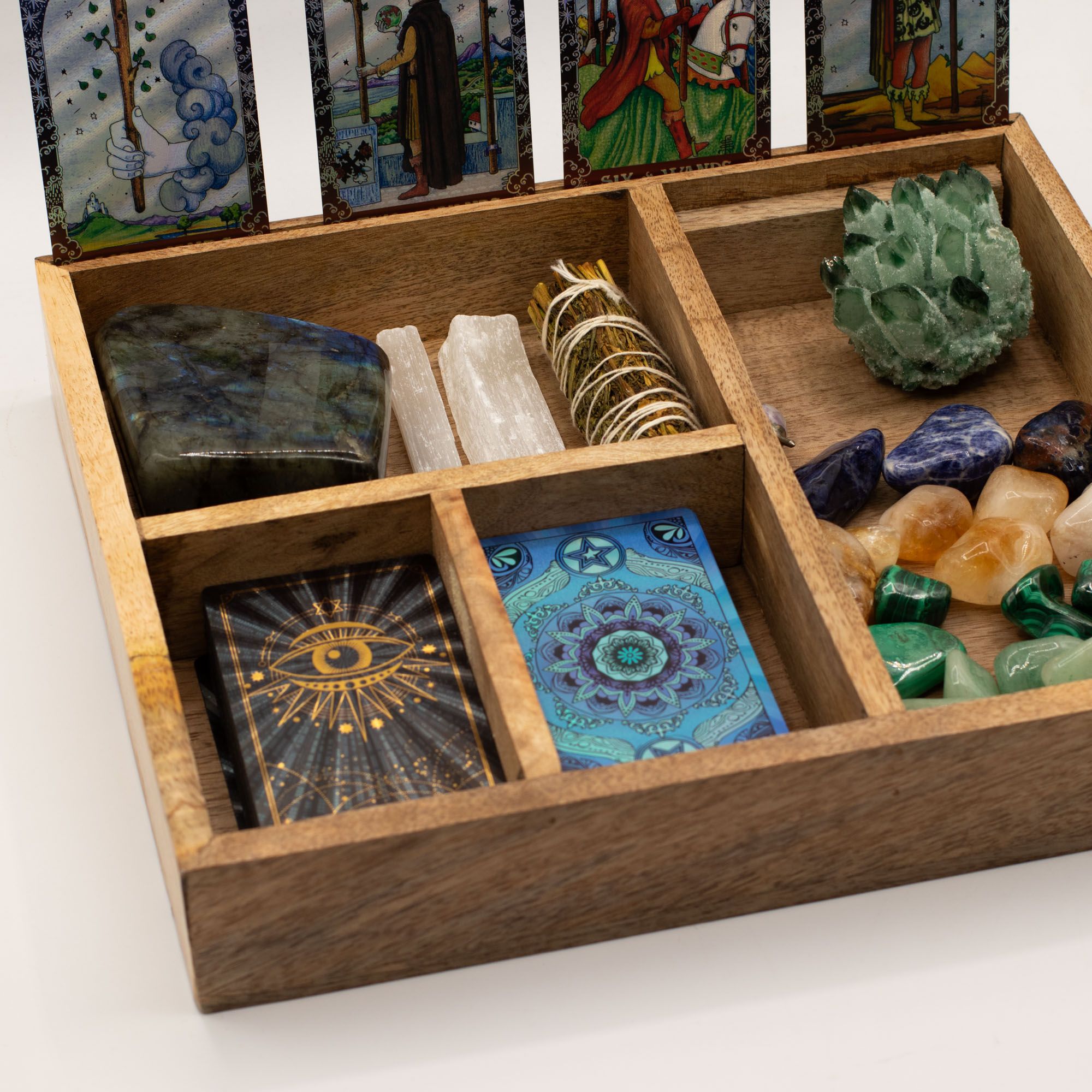 Caja de Tarot de Madera con Compartimentos ( 12 fabulosos modelos diferentes )