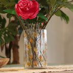 Portavelas de Cristal con Flores Prensadas – Decoración Natural ( 12 modelos diferentes )