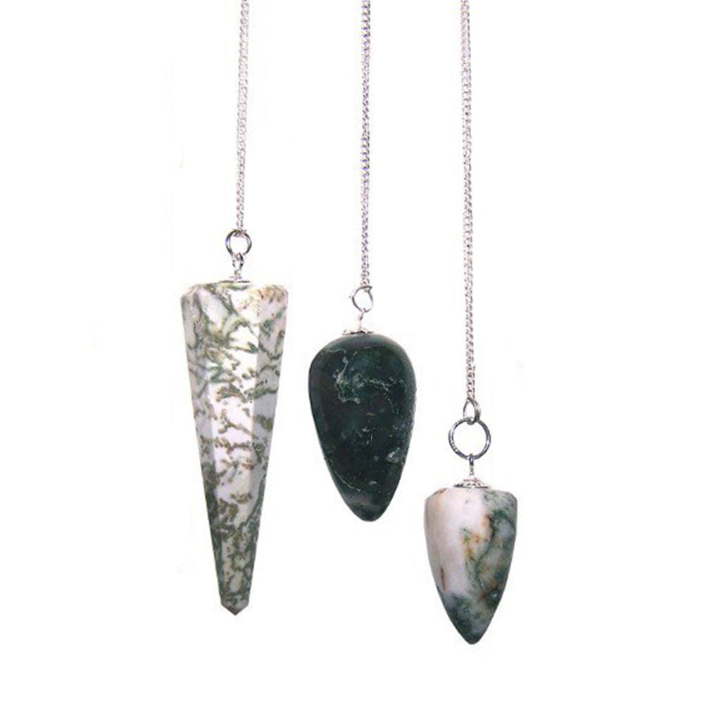 Péndulo de Piedras Preciosas con Cadena ( 16 modelos )