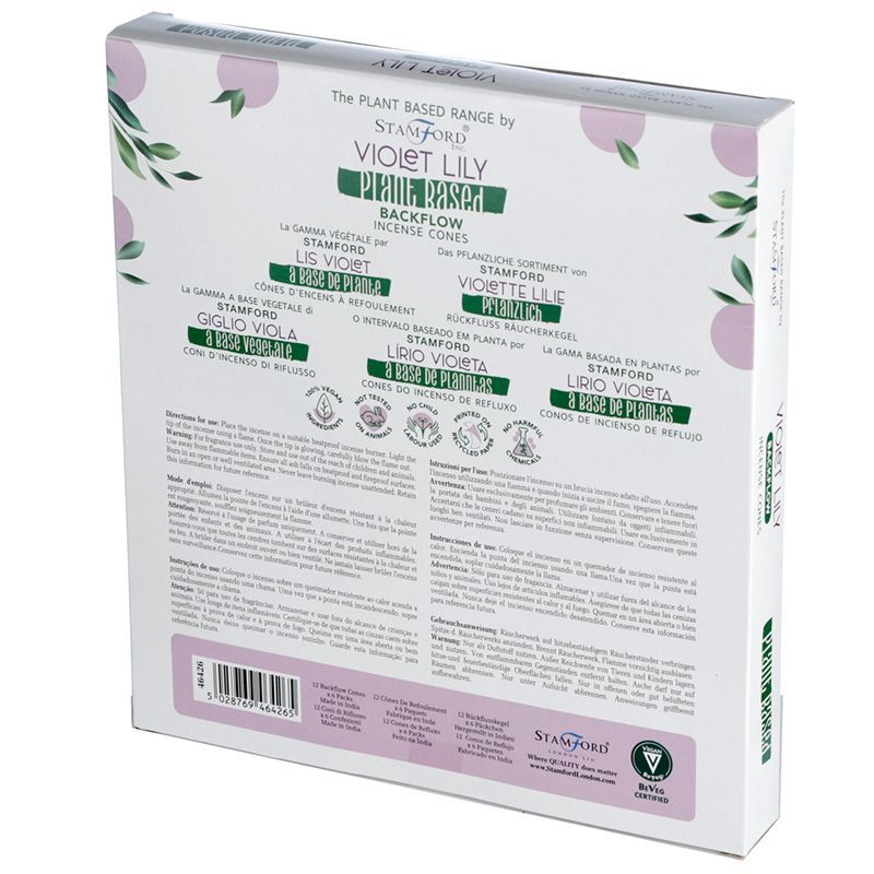 Conos de Incienso Backflow Naturales Stamford Premium (Base Vegetal) ( 14 variantes )