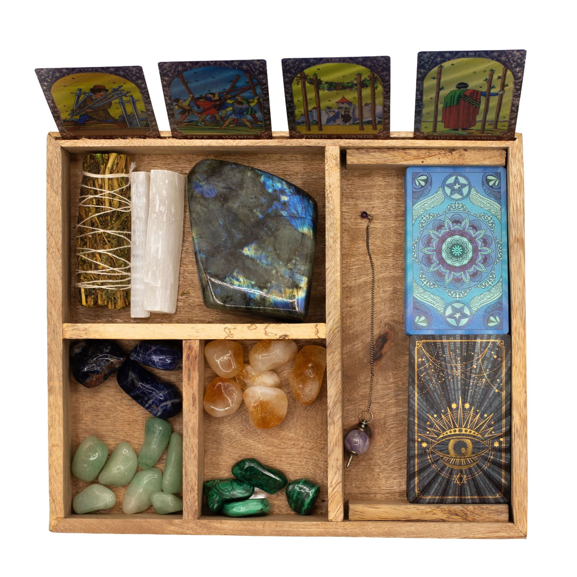 Caja de Tarot de Madera con Compartimentos ( 12 fabulosos modelos diferentes )