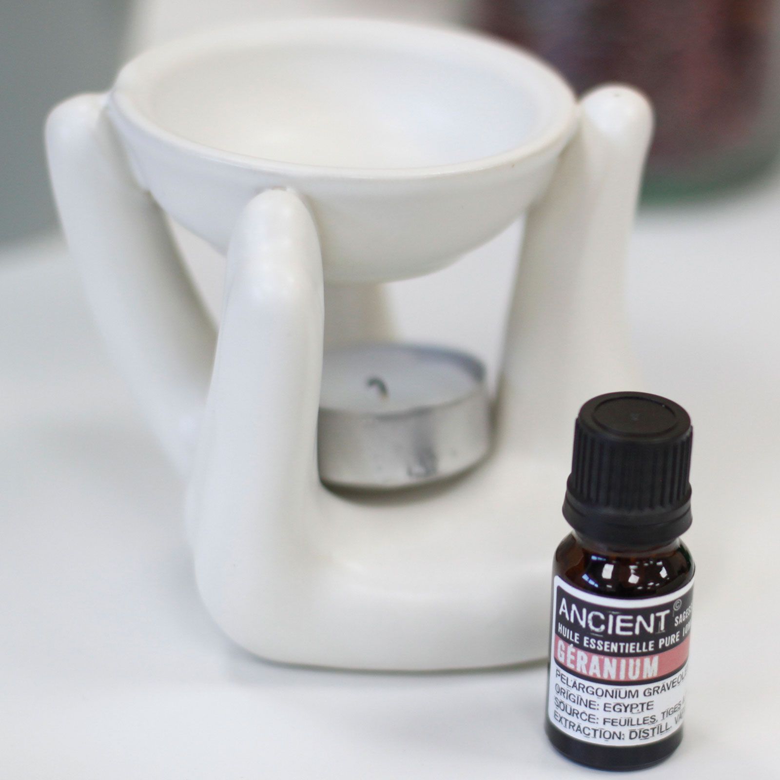 Quemador de Aceite Amigos Ángeles - Blanco