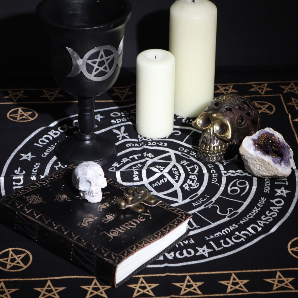 Mantel de Altar Esotérico con Flecos (50x50 cm)( 6 modelos )