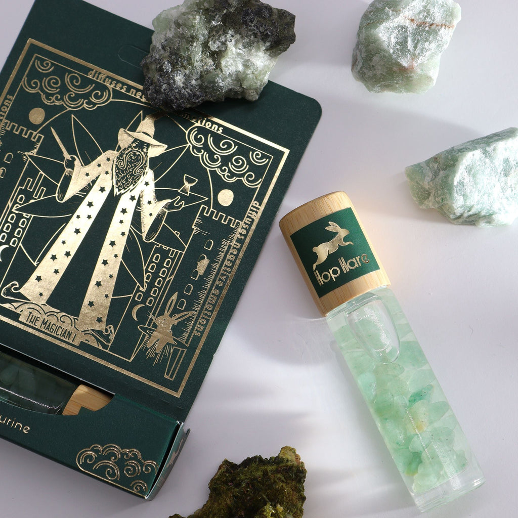HH Tarot Roll-On de Aceite Esencial con Piedras Preciosas ( 7 modelos )