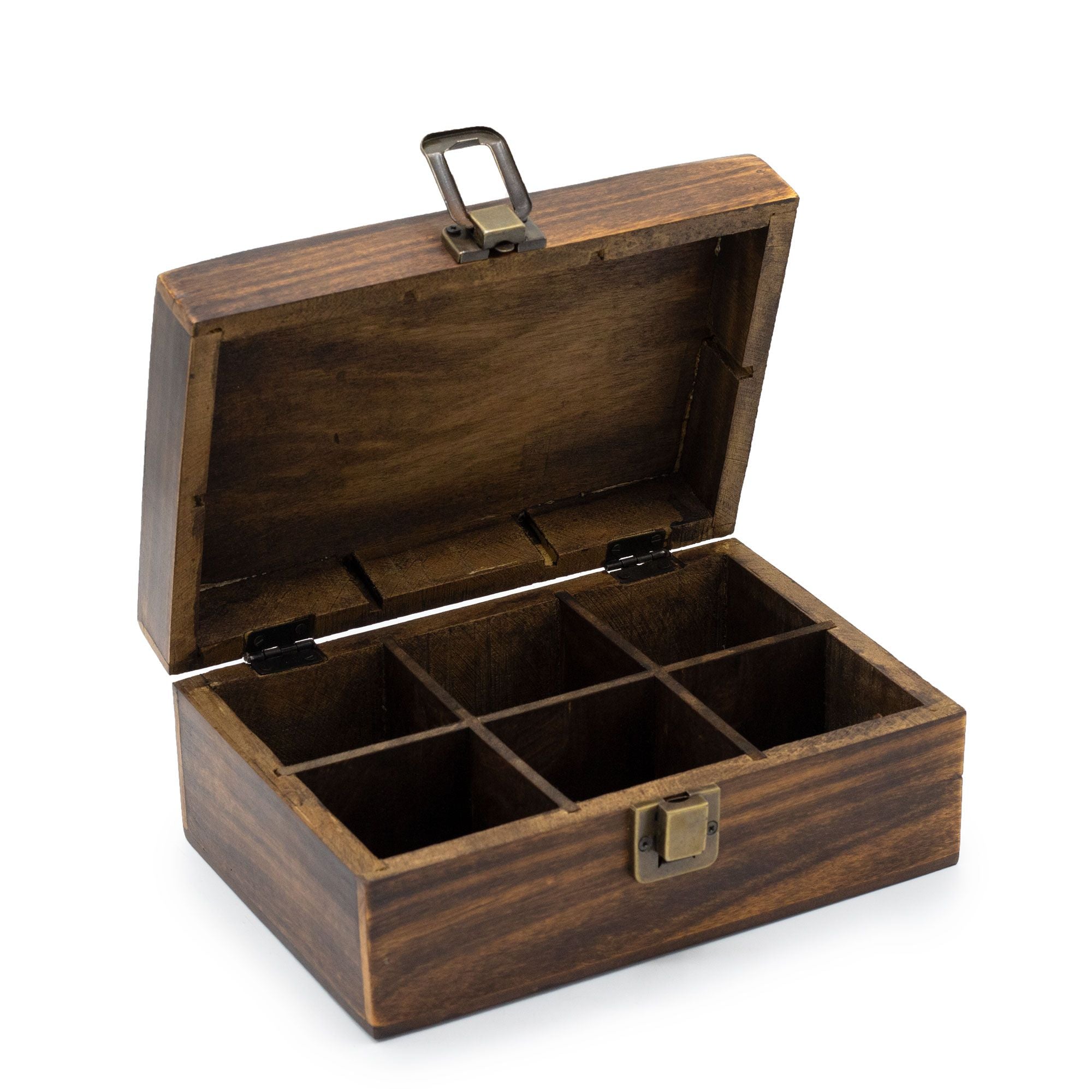 Caja de Té de Madera Natural y Vintage– Organizador para Infusiones ( 12 modelos diferentes )