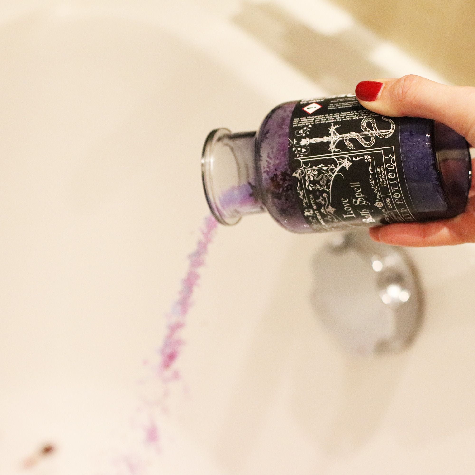 Poción Antiguo Hechizo de Baño de Bruja y Amuleto de Cristal ( 5 variantes )