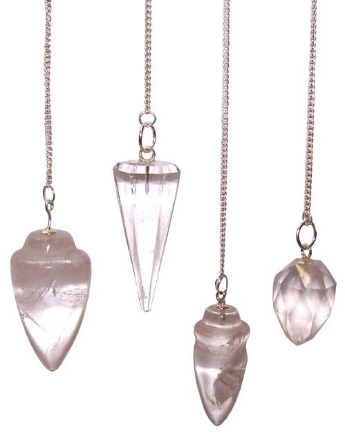 Péndulo de Piedras Preciosas con Cadena ( 16 modelos )