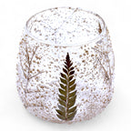 Portavelas de Cristal con Flores Prensadas – Decoración Natural ( 12 modelos diferentes )