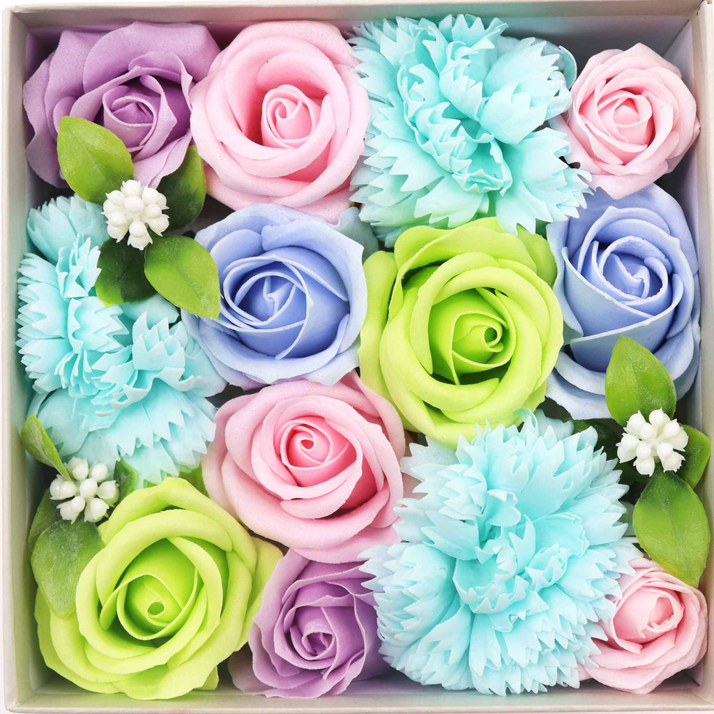Flores de Jabón Celebraciones y Festejos - Caja Cuadrada ( 5 modelos )
