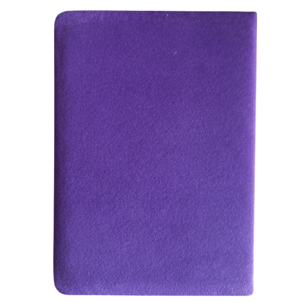Cuaderno de terciopelo morado - 80 páginas - Crea magia