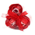 Set de 3 Flores de Jabón Caja Corazón ( 7 modelos )