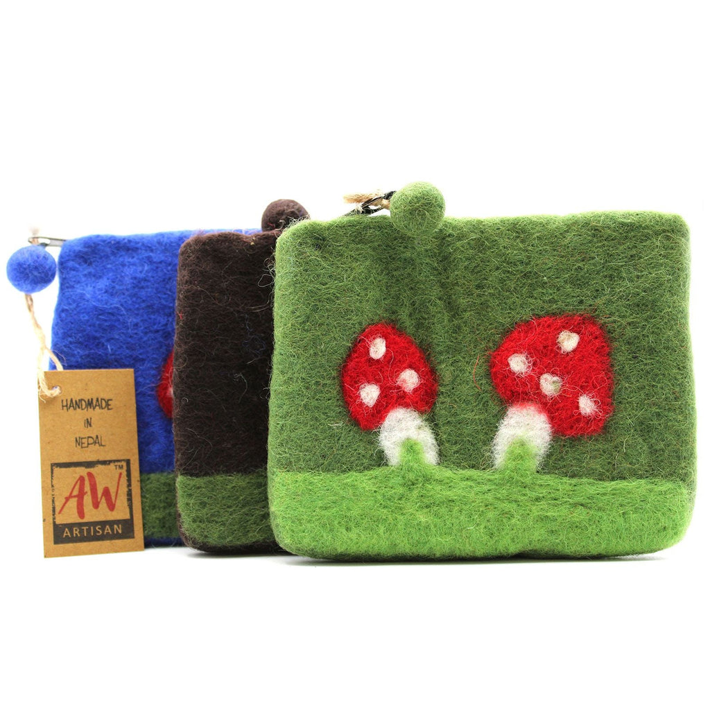 Bolsos y Estuches (15cm-12cm) de Fieltro Natural ( 20 modelos )
