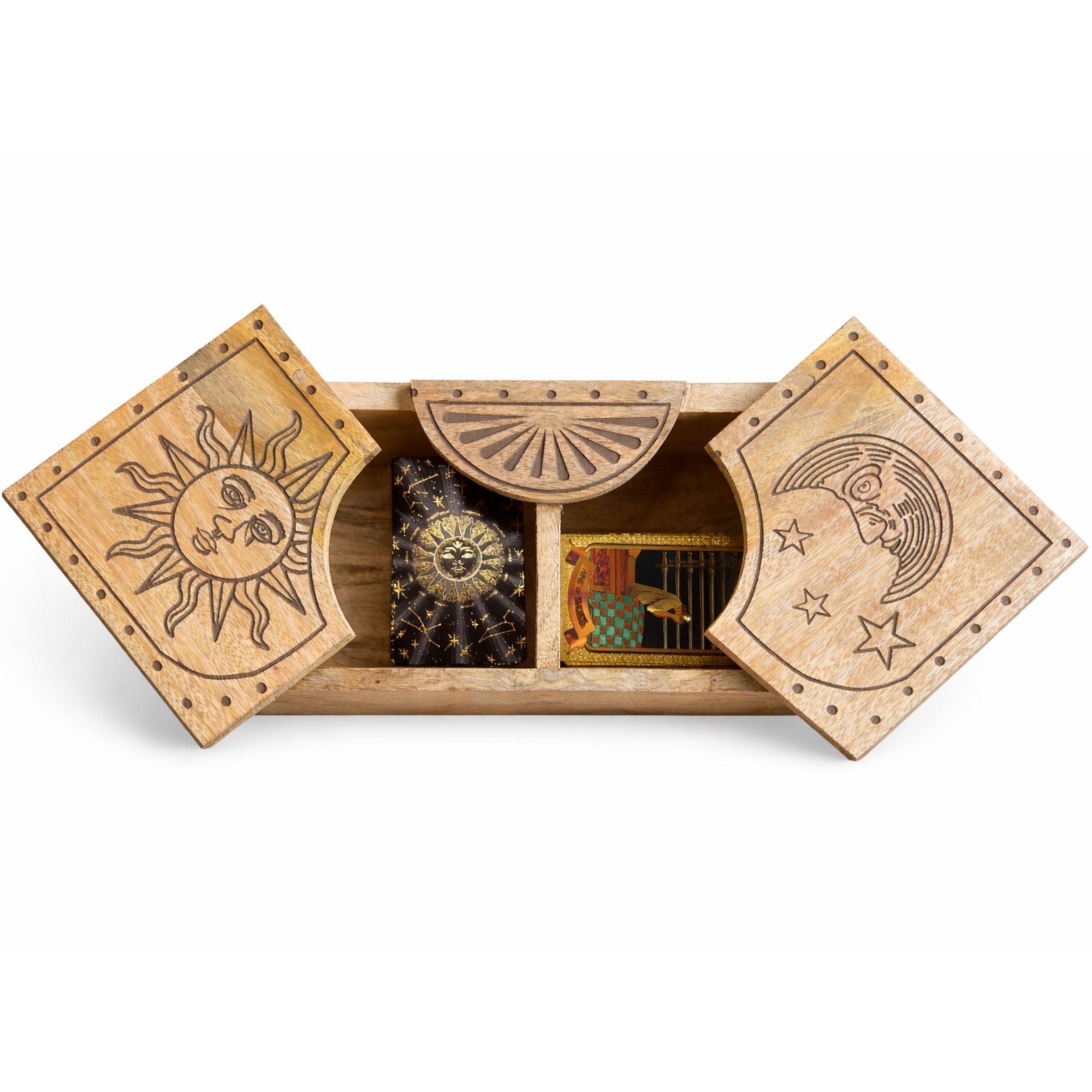 Caja de Tarot de Madera con Compartimentos ( 12 fabulosos modelos diferentes )