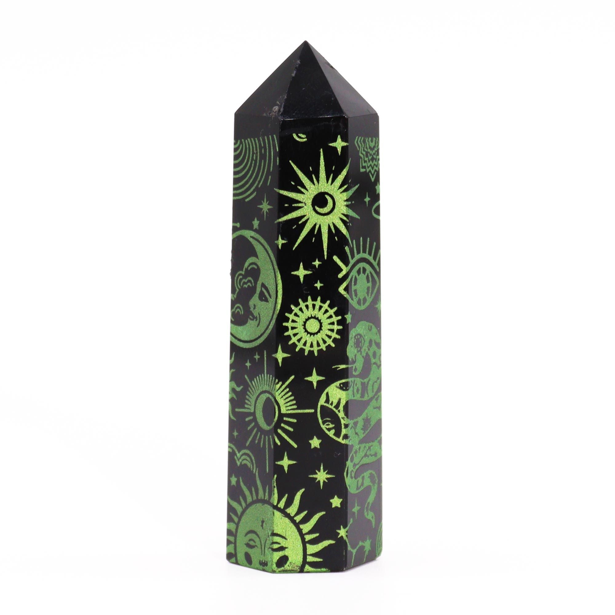 Punta de Obsidiana Negra Natural ( 5 modelos )