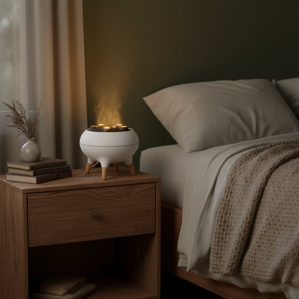 Difusor de aromas con efecto Jellyfish Puff y LED de cambio de color