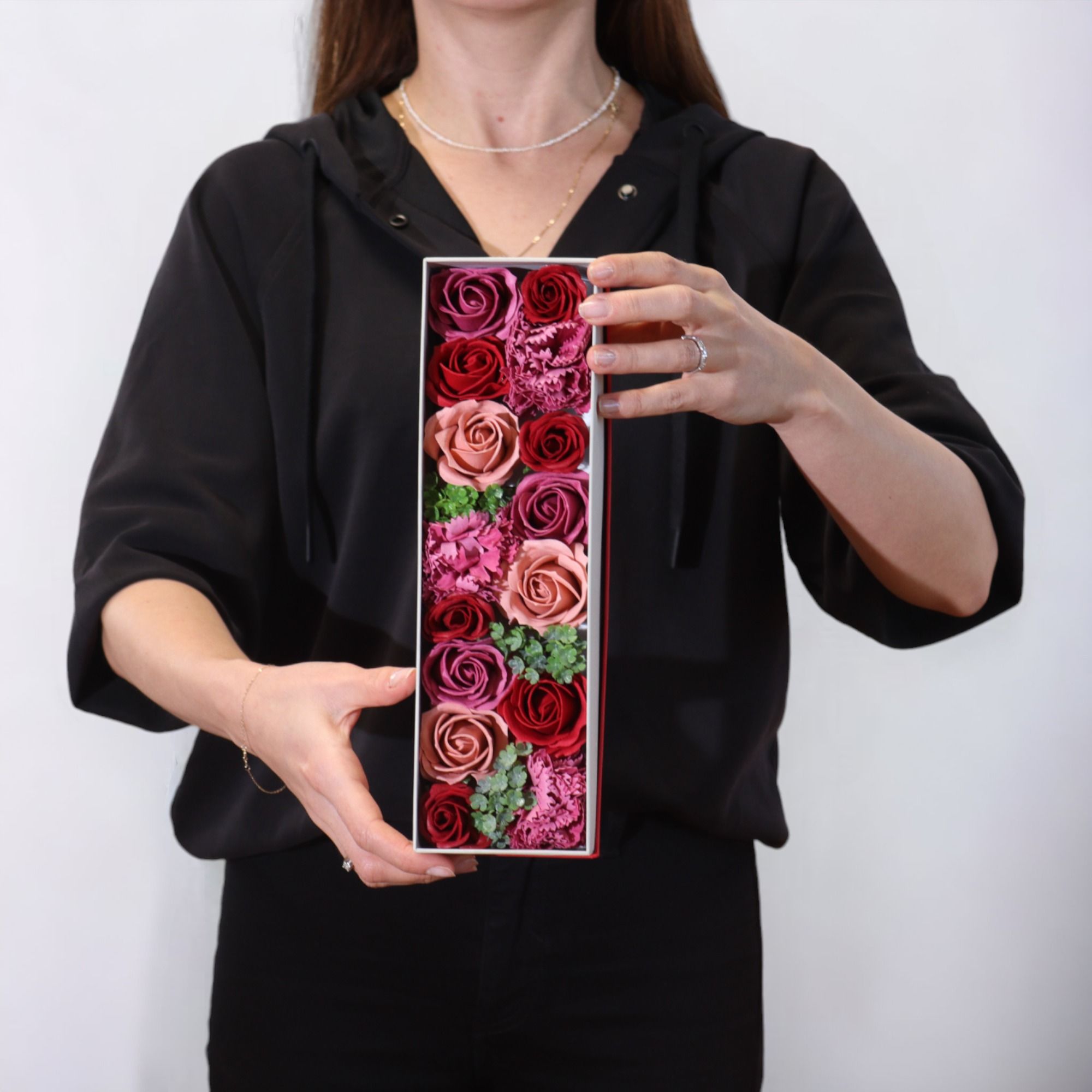 Flores de Jabón Celebraciones y Festejos -  Caja Larga ( 6 modelos diferentes )