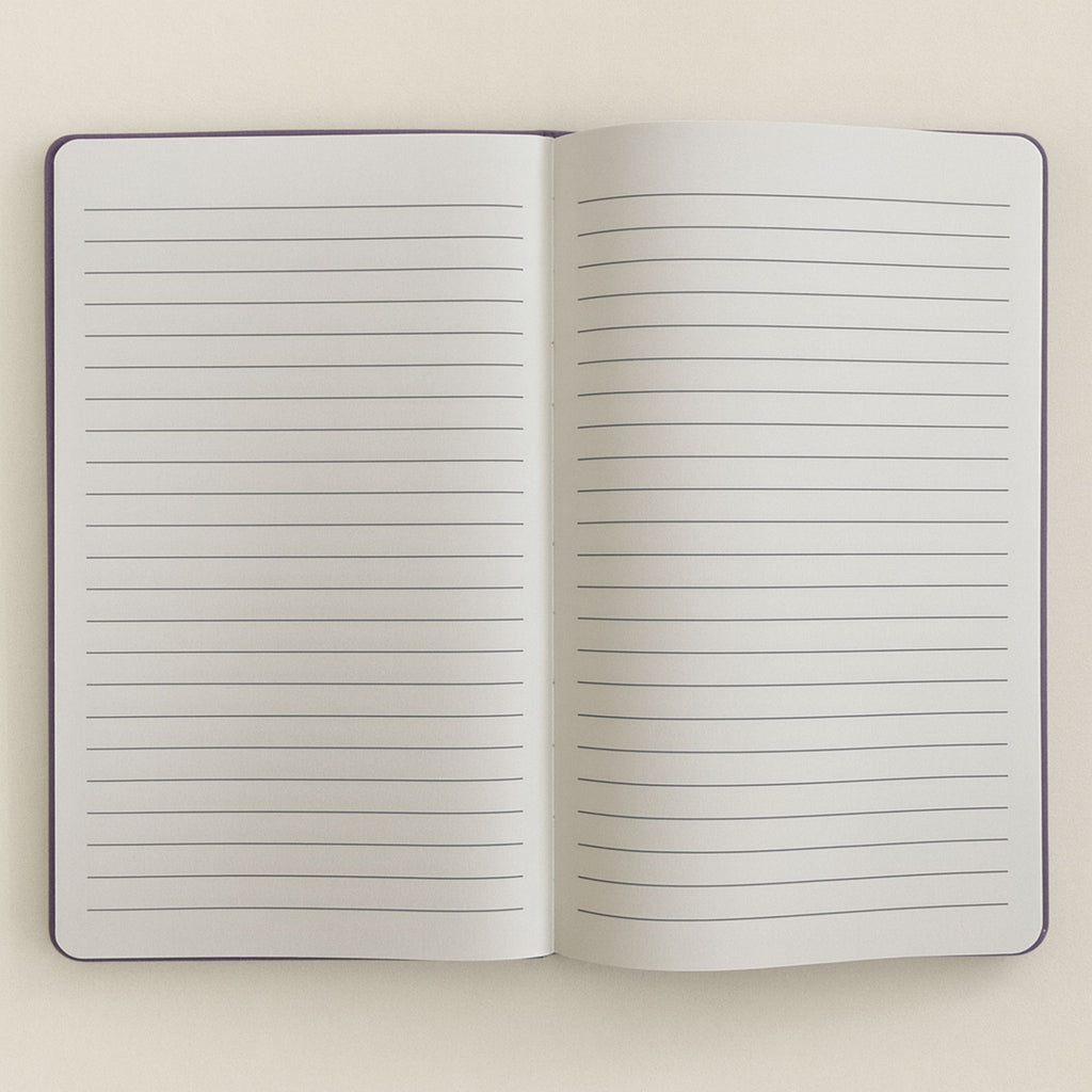 Cuaderno de terciopelo morado - 80 páginas - Crea magia