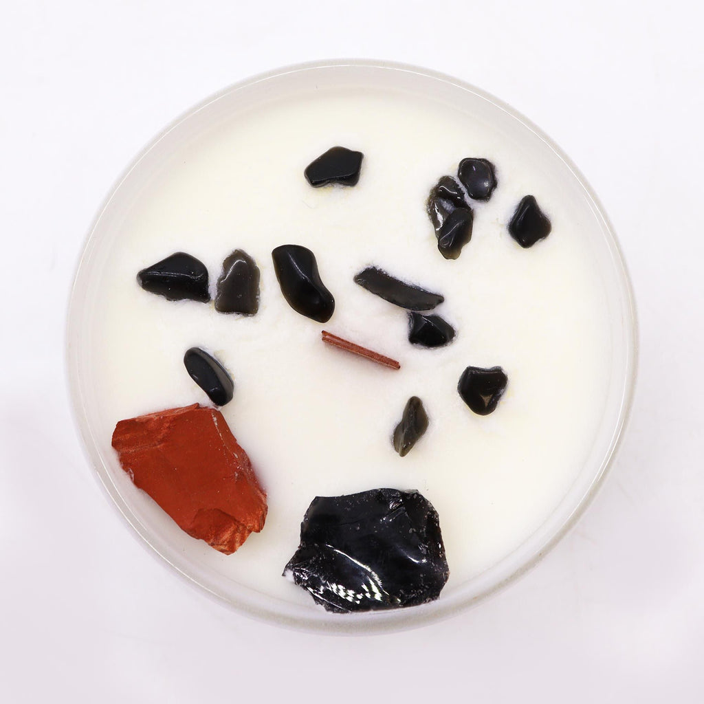 Vela de Chakra con Cristales Naturales ( 8 modelos )