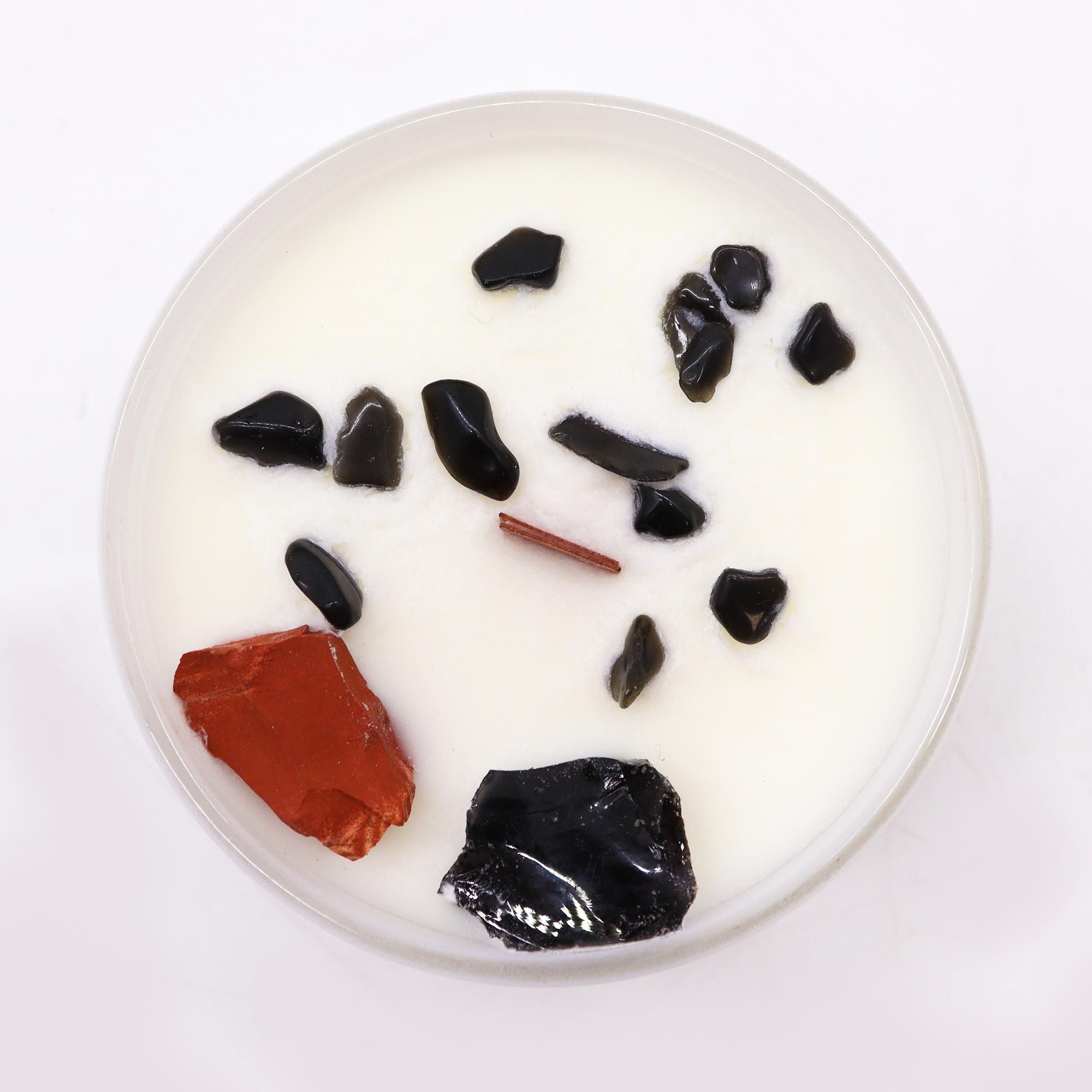 Vela de Chakra con Cristales Naturales ( 8 modelos )