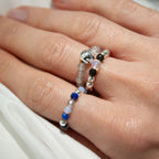 Conjunto de 3 Anillos con Gemas Ninfa ( 7 modelos )