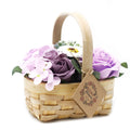 Ramo de Flores de Jabón en Cesta/Canasta de Mimbre ( 8 modelos )