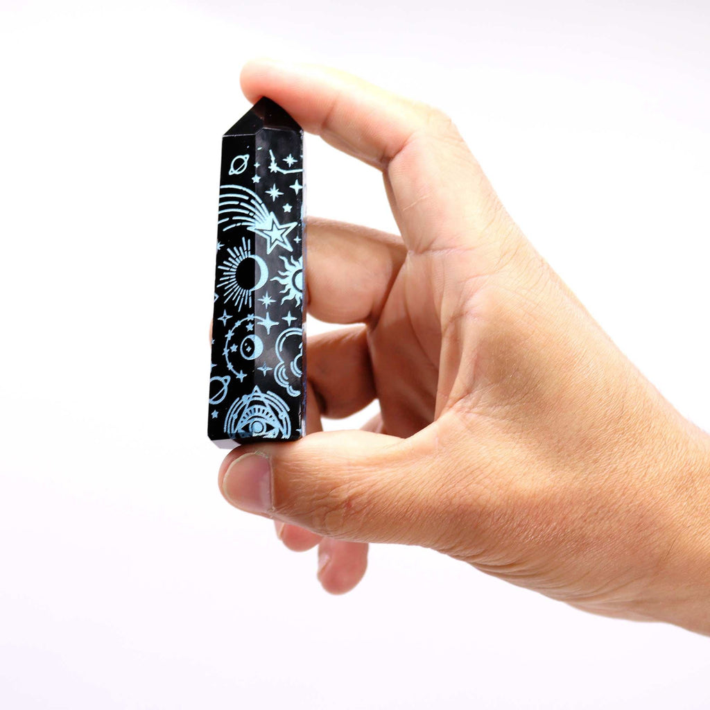 Punta de Obsidiana Negra Natural ( 5 modelos )