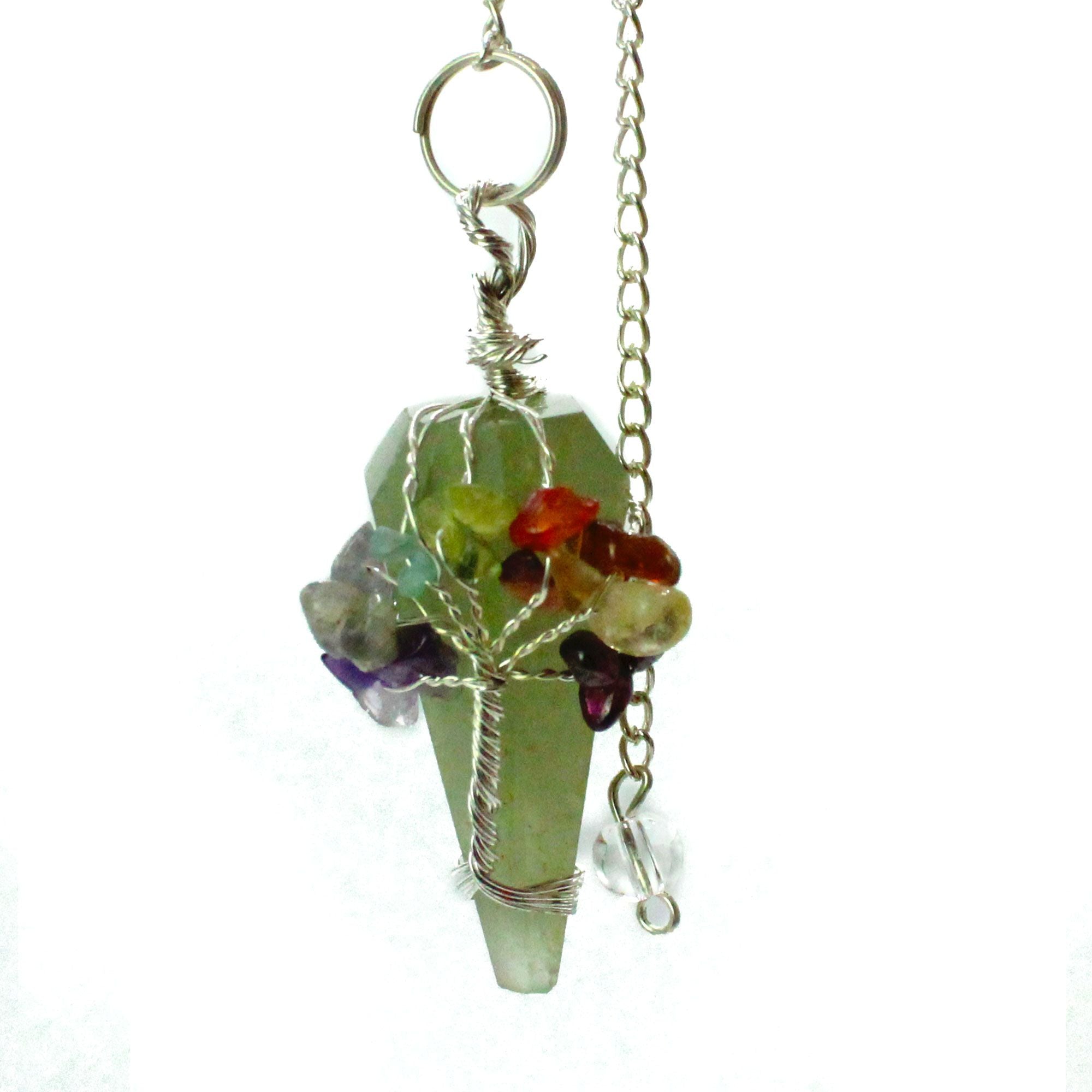 Péndulo de Piedras Preciosas con Cadena ( 16 modelos )