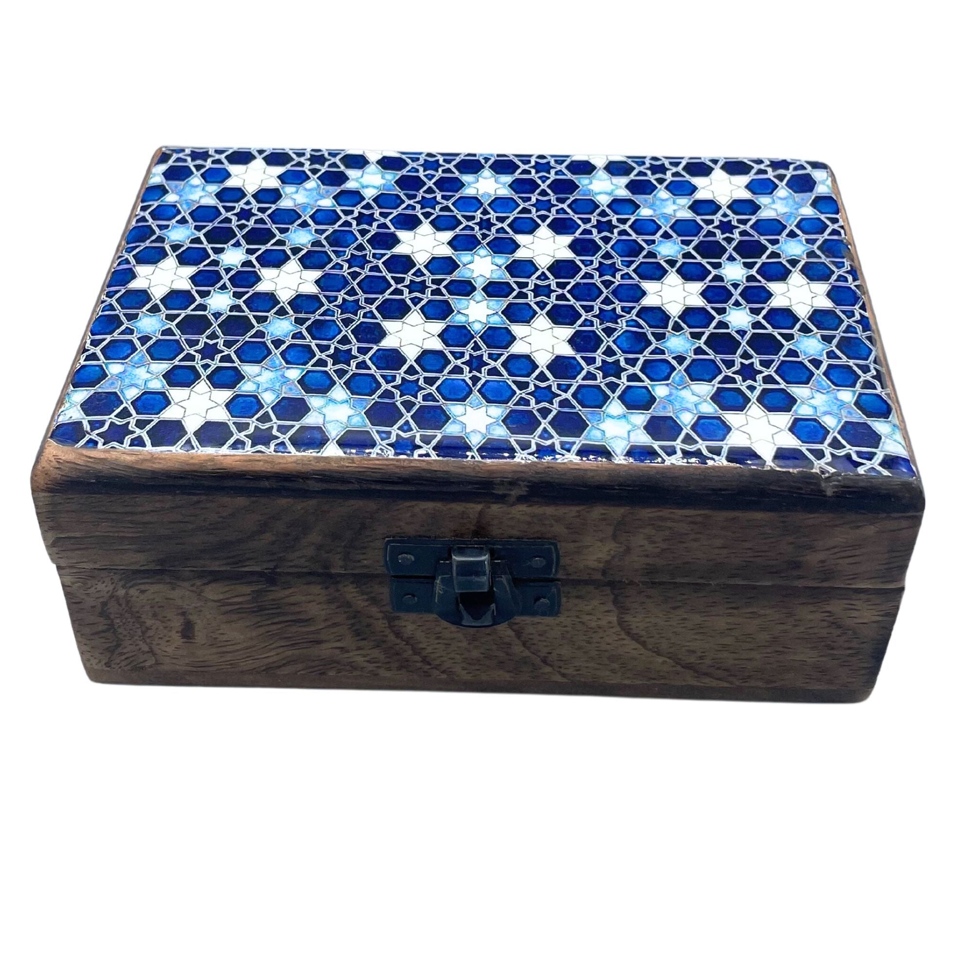 Caja de Madera con Acabado Cerámico (Artesanal) ( 22 modelos diferentes )