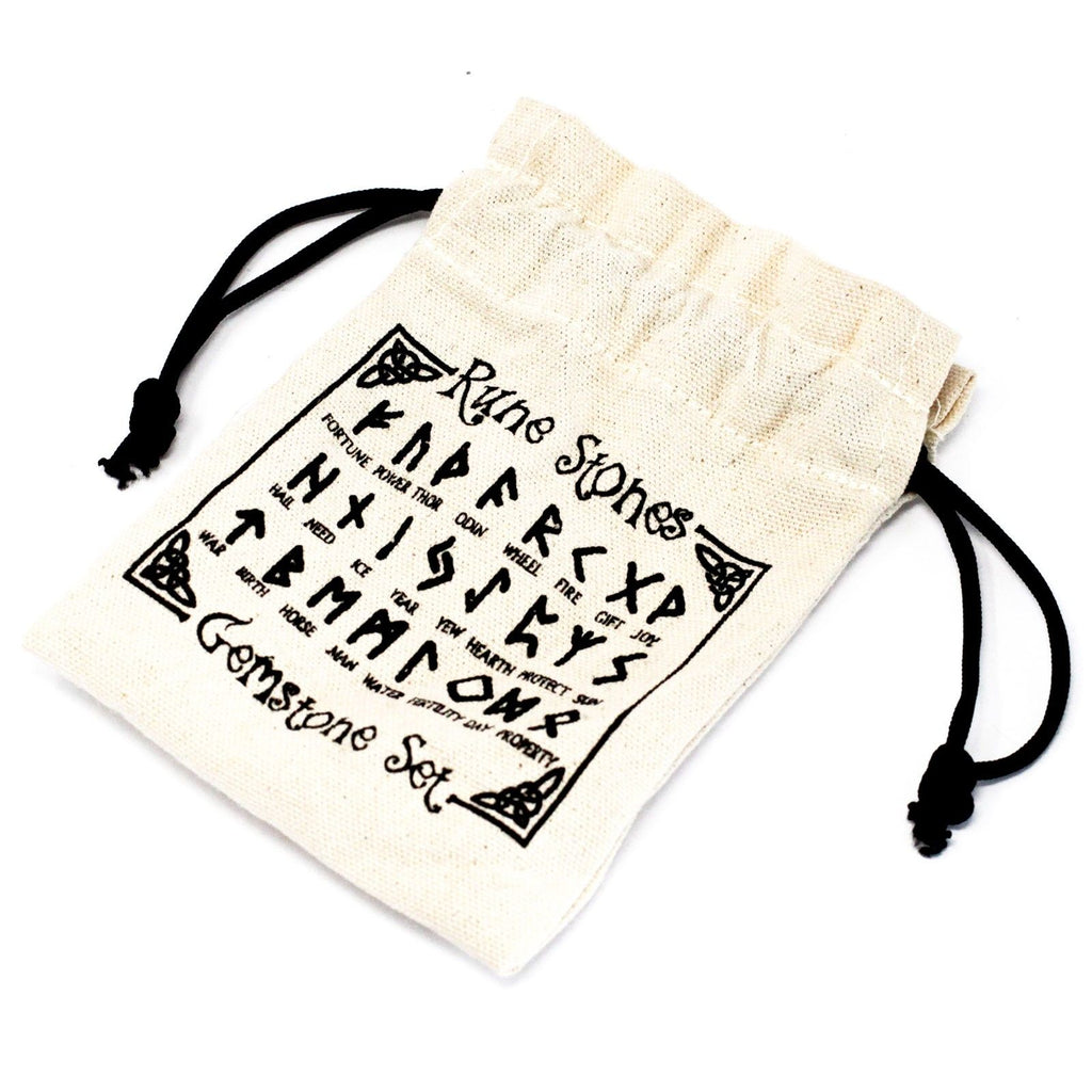 Juego de Runa de la India en bolsas - Jaspe de lujo