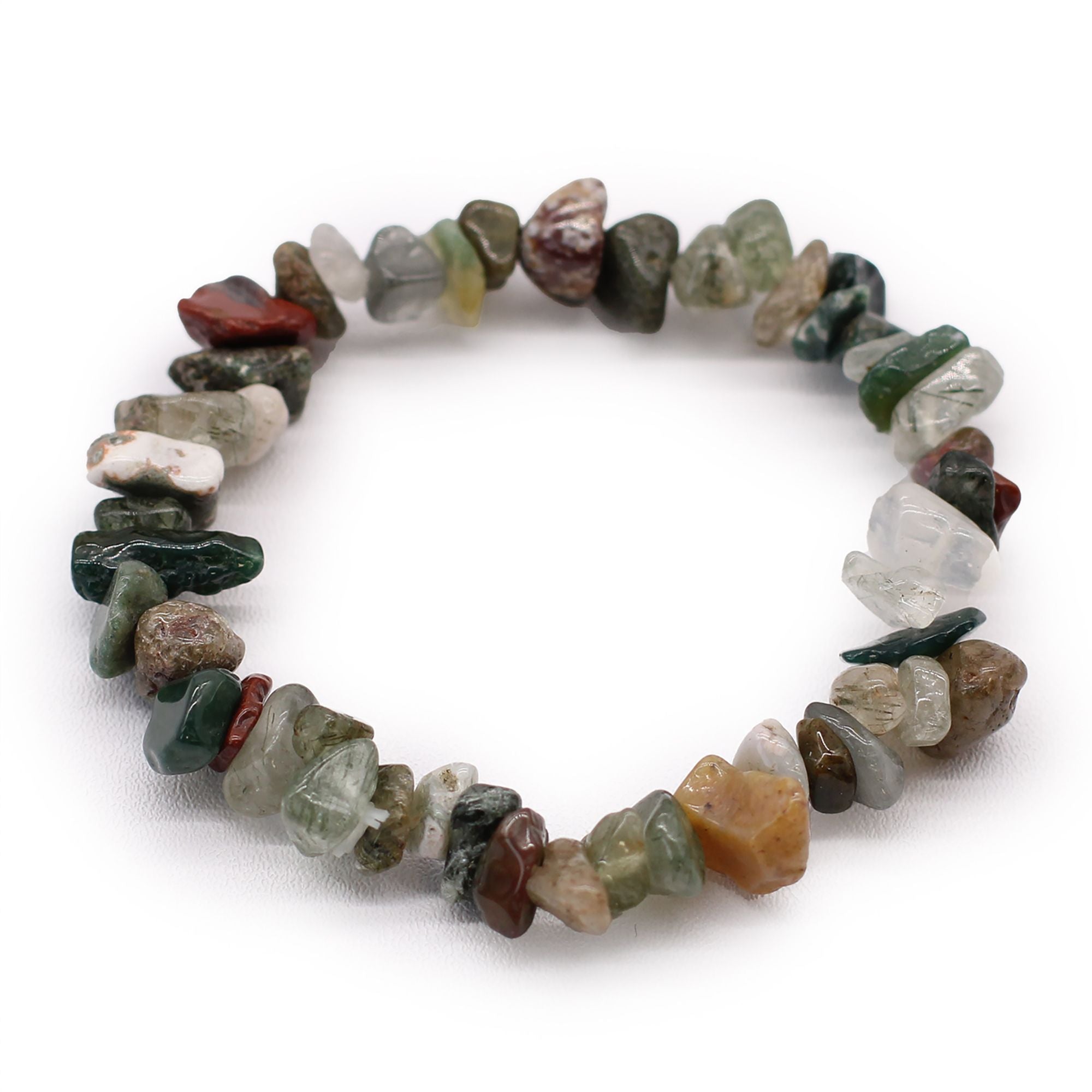 Pulsera de Chips de Piedras Naturales – Ajuste Elástico ( 12 modelos )