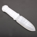 Cuchillo Ritual de Selenita Natural ( 4 modelos diferentes )