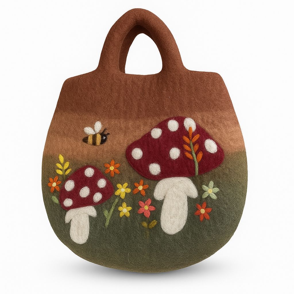 Bolsos y Estuches (15cm-12cm) de Fieltro Natural ( 20 modelos )