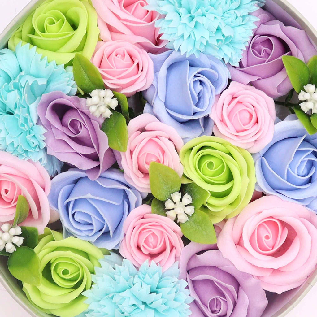 Flores de Jabón Celebraciones y Festejos -  Caja Redonda ( 6 modelos diferentes )