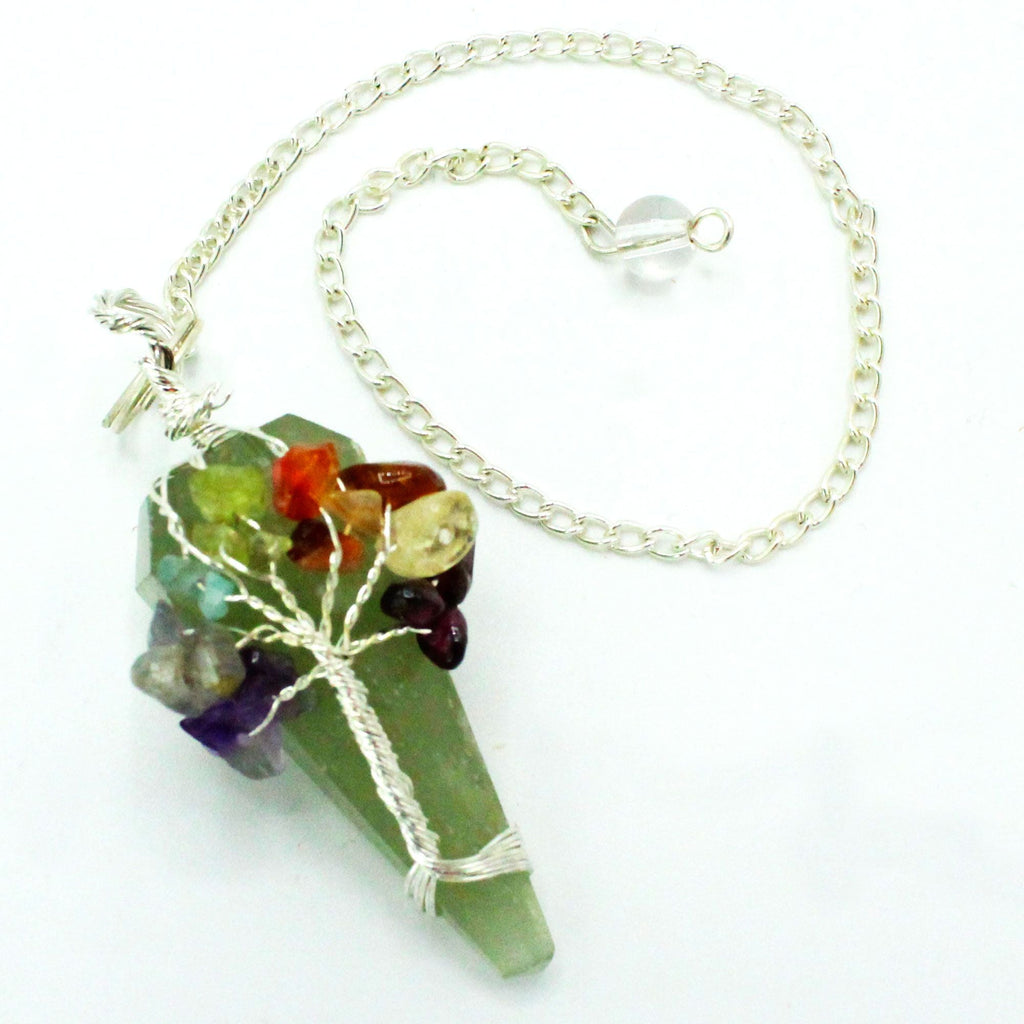Péndulo de Piedras Preciosas con Cadena ( 16 modelos )