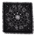 Mantel de altar esotérico con flecos - Horóscopo
