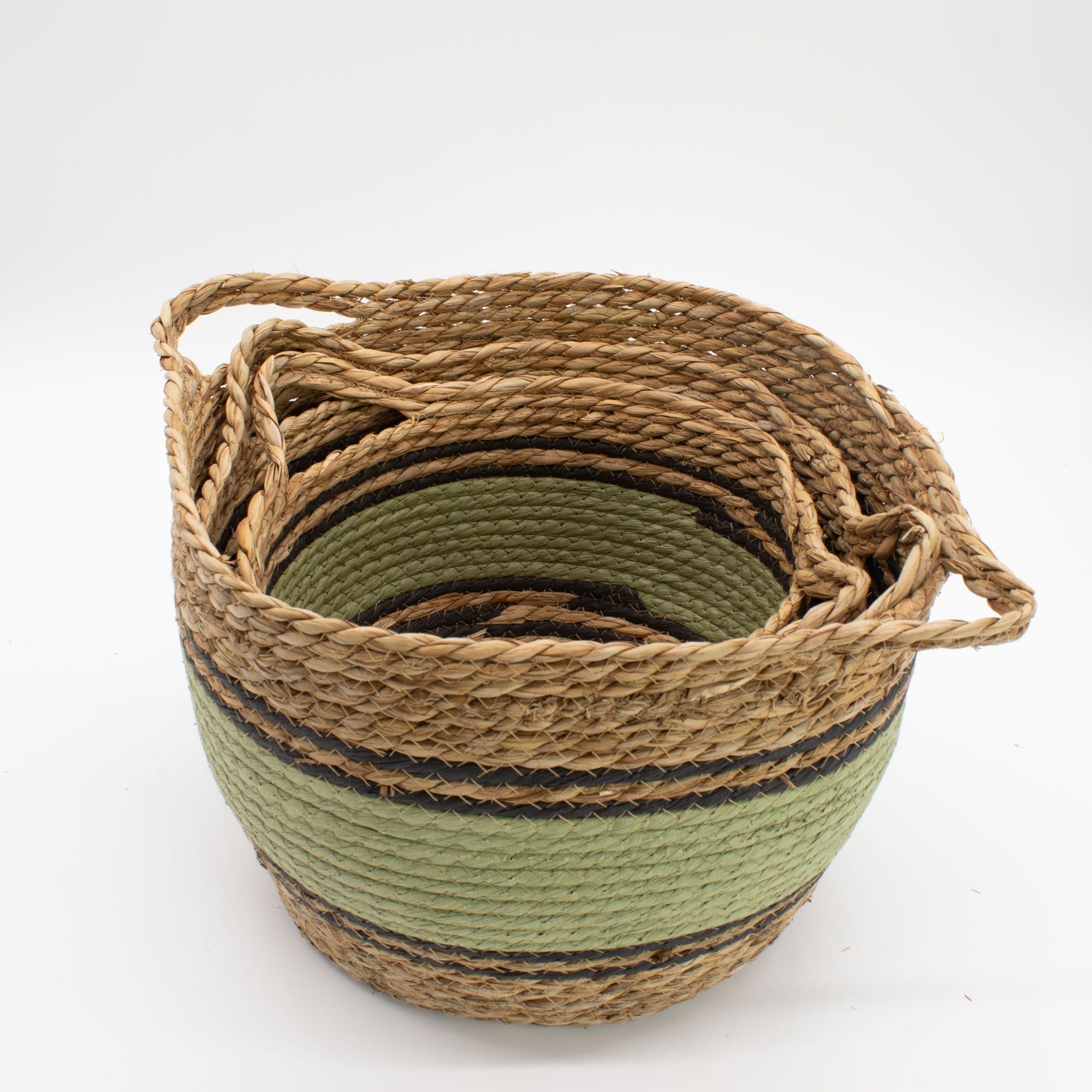 Cestas de Hoja de Plátano y Hierba Marina