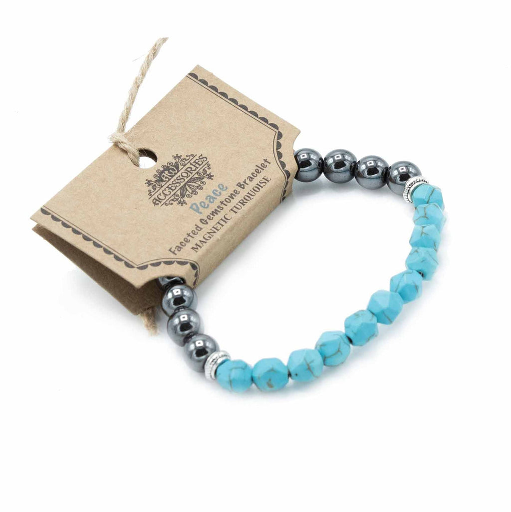 Pulsera de Piedras Naturales Facetadas – Ajuste Elástico ( 12 modelos )