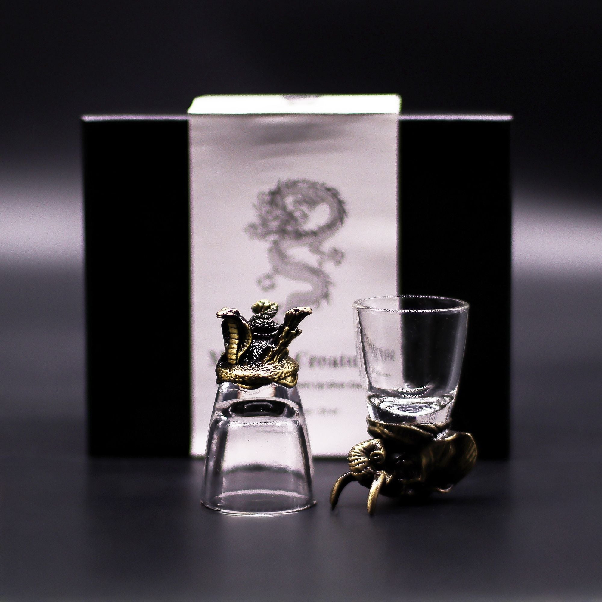 Set de Regalo Vasos de Chupito y Whisky · Criaturas Místicas ( 6 modelos )