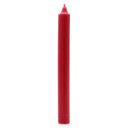 Bulk Solid Colour Dinner Candles - Rustic Red - Pack of 10