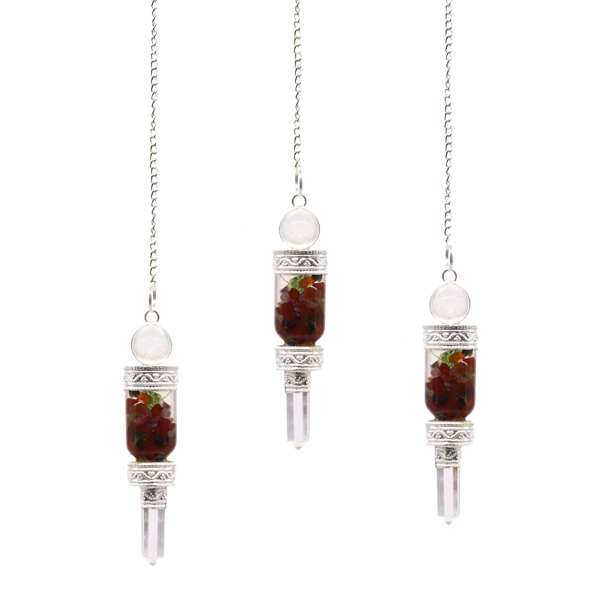 Péndulos Especiales de Cristal Natural ( 8 modelos diferentes )