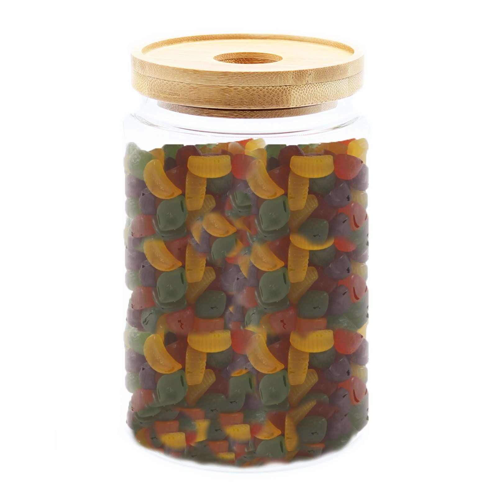 Botes y Tarros de Cristal con Tapa de Bambú ( 18 modelos )