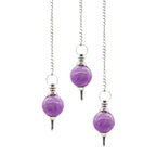 Péndulo Esfera de Gemas con Cadena ( 6 modelos )