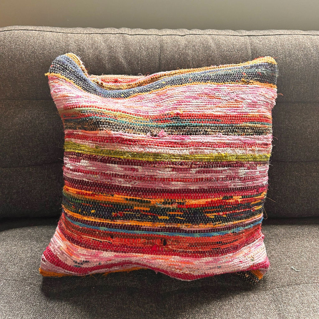 Funda para Cojín de Tapete Reciclado - 40x40cm