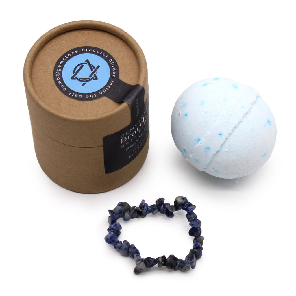Bomba de baño con pulsera de gemas ( 6 variantes )