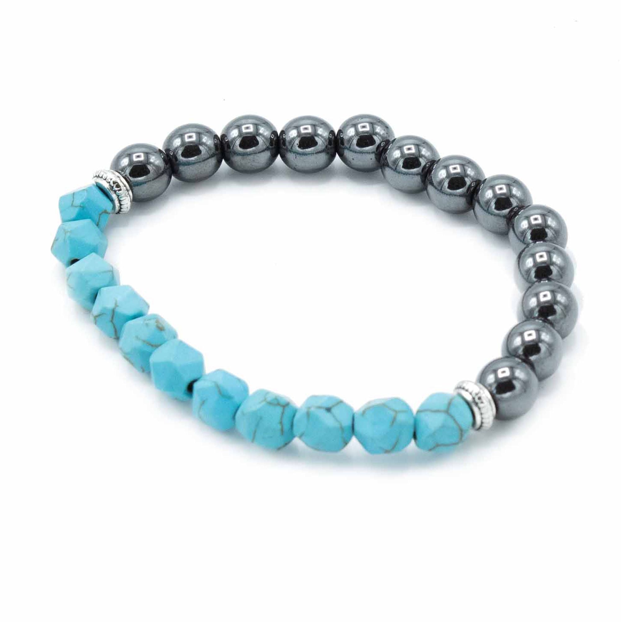 Pulsera de Piedras Naturales Facetadas – Ajuste Elástico ( 12 modelos )