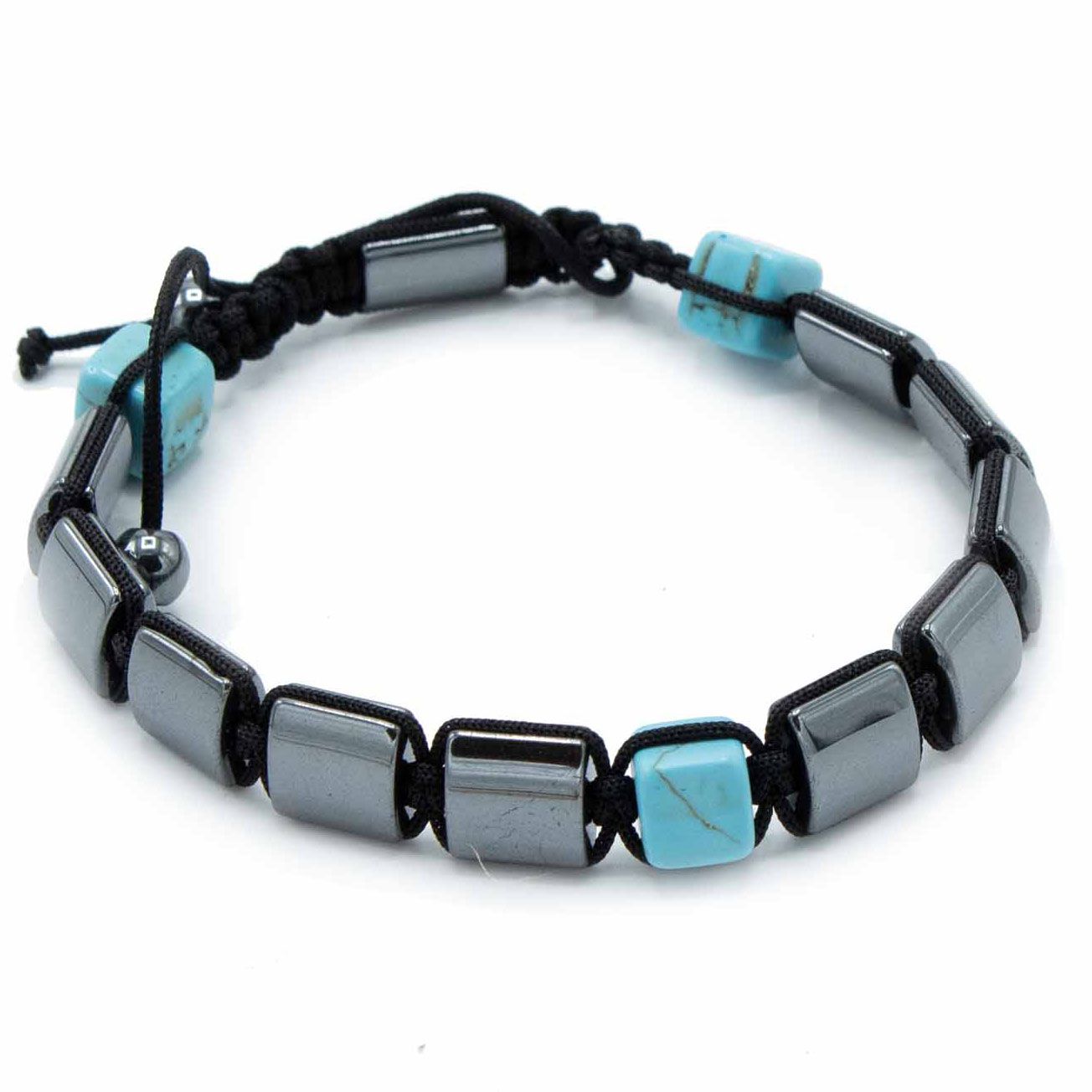 Pulsera Magnética de Hematita Estilo Shamballa – Ajustable ( 12 modelos )