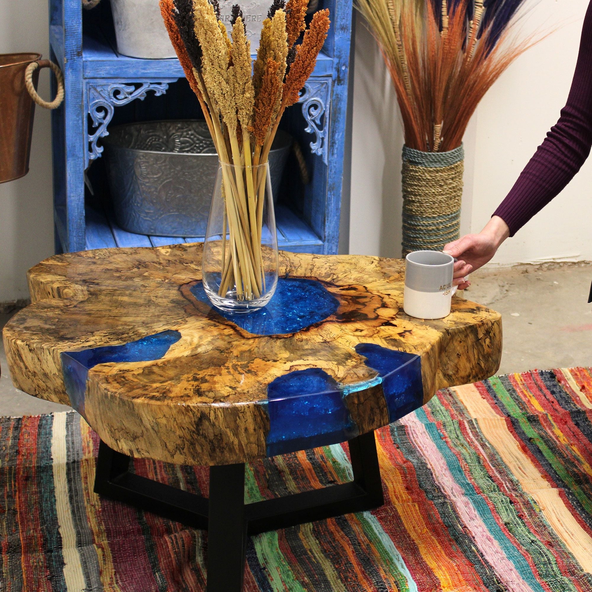 Mesa de Café de Tamarindo y resina