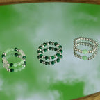 Conjunto de 3 Anillos con Gemas Ninfa ( 7 modelos )